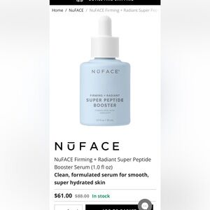 Brand new Nuface super antioxidant booster